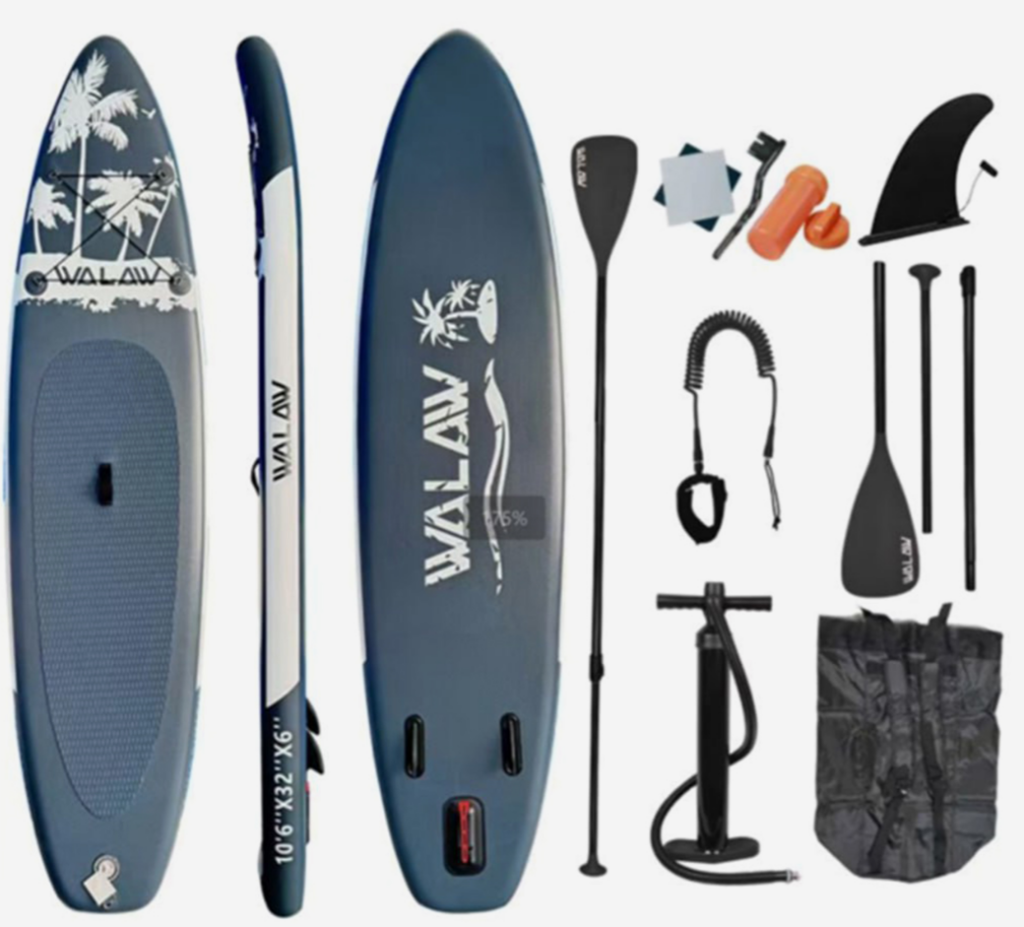 SUP-доска Walaw Grey 320*81*15,полный комплект